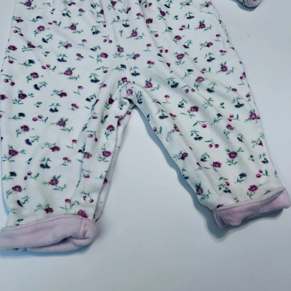 Vintage Threads Clothing for Kids Floral Sleeper‎ 18M Soft Footless Pajamas